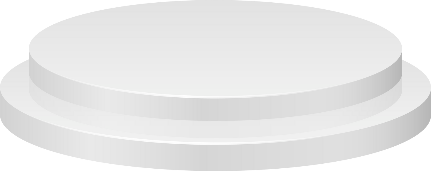 Round podium mockup. White blank realsitic pedestal